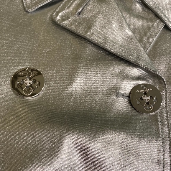 Lauren Jeans Company Silver Metallic Jacket - Picture 4 of 7
